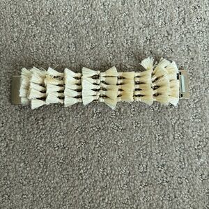 Banana Republic cream tassel bracelet. Magnetic clasp.